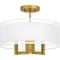 Quoizel Bodnar 3-Light Aged Brass Semi-Flush Mount QSF5576AB - alternate 2